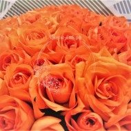 Монобукет из 45 оранжевых роз (Кения)